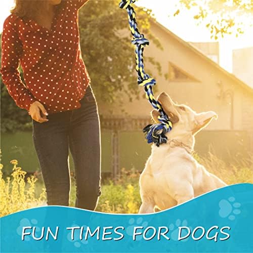 Xl grosso de corda de cão pesado de 36 polegadas brinquedo para raças médias a grandes e mastigadores agressivos, 5 nós de 2 polegadas