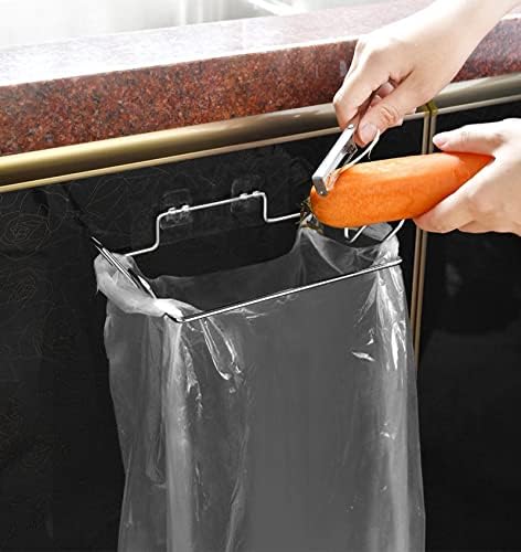 Narcnton aço inoxidável lixo saco de rack de rack de cozinha grátis saco de lixo rack