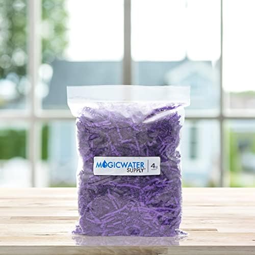 Magicwater Supply Crinkle Cut Paper Shred Filler para embalagem de presentes e recheio de cesta - roxo