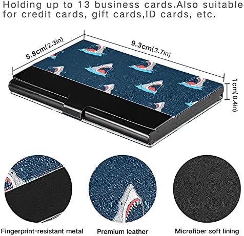 Titular do cartão de visita de tubarões para homens do cartas de visita do homem com cartões de crédito de cartão de crédito de cartão