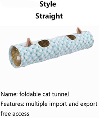 Narcnton Cat Tunnel Bed com tubo de almofada brinquedo oxford pano de grande diâmetro prolongado pregas dobráveis ​​adequadas para pequenos