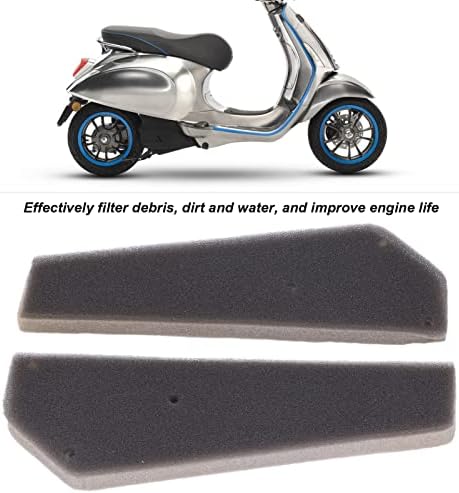 Elemento do filtro de ar Aramox, esponja de filtro de espuma da caixa de ar 2pcs para GY6 49cc 50cc 139qmb scooters Substituição de ciclomotor para taotao