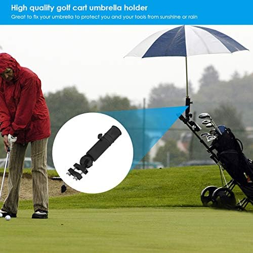Suporte de guarda -chuva universal de golfe ajustável, titular de guarda -chuva de carrinho de golfe para alças de carrinho de push