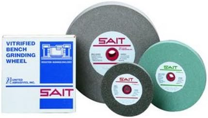 United Abrasives-SAIT 28142 10 por 1 por 1-1/4 GC120 Roda de bancada vitrificada, 1 pacote e multi