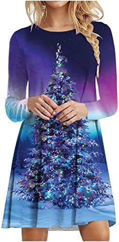 Badhub XMAS_Dress Fashion Fashion Fashion Christmas Tree Print