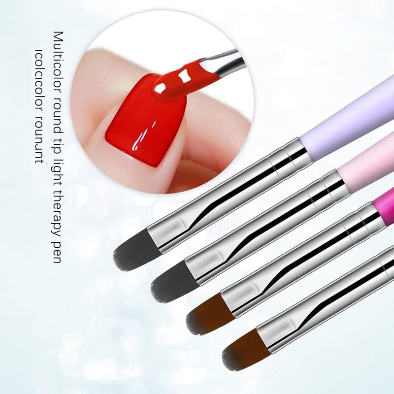 Yfwjd unha art manipular pincel Gel Gradient Brush for Manicure UNID Acrílico ombre Desenho suave Decoração de pintura francesa Ferramenta de caneta