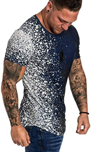 Dudubaby Button Down camisa para homens Carta casual de moda de verão blusa de manga curta de cor curta