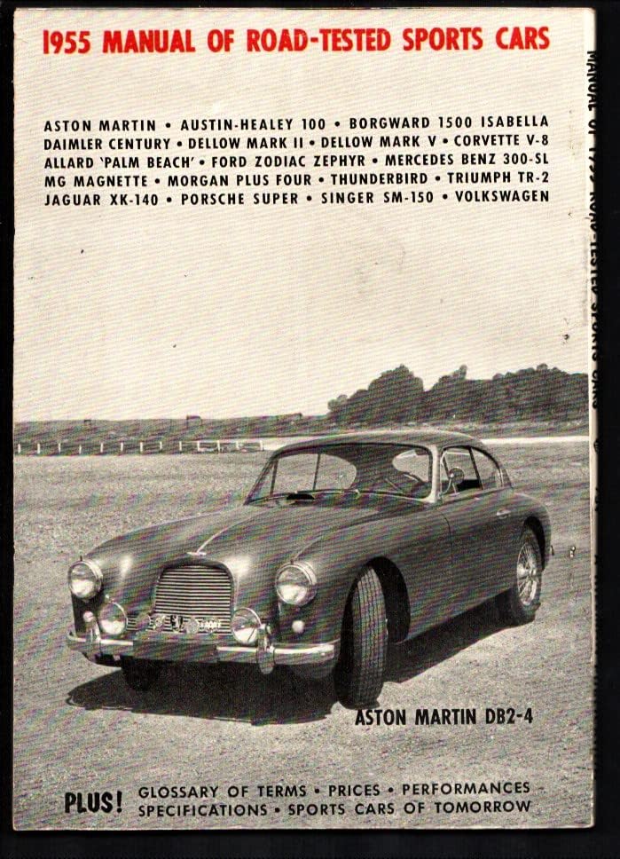 Carros esportivos #1 1955-1st editora-estats-info e fotos dos principais carros esportivos-sul estados pedigree-coa incluído-vf