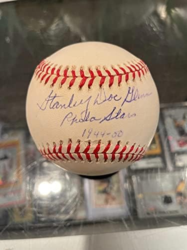 Stanley Doc Glenn Stars Negro Ligas Jackie Robinson assinou o Baseball JSA - bolas de beisebol autografadas