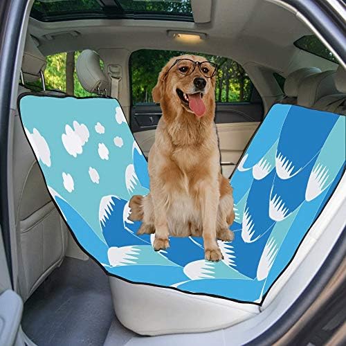 Capa de assento de cão enevotx personalizado hawthorn design estilo sonho impressão tampas de assento de carro para cães