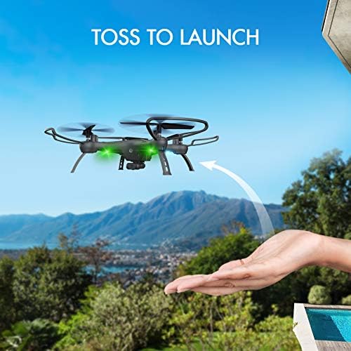 Mini e grandes drones de câmera: attop w10 preto e x2w verde