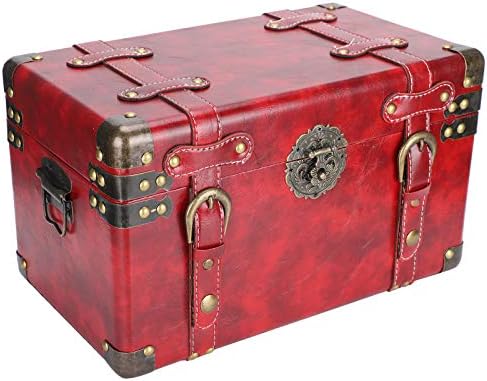 Jimdary Retro European -Style Box, requintada caixa de tesouro retrô resistente ao desgaste, para atirar em decoração de