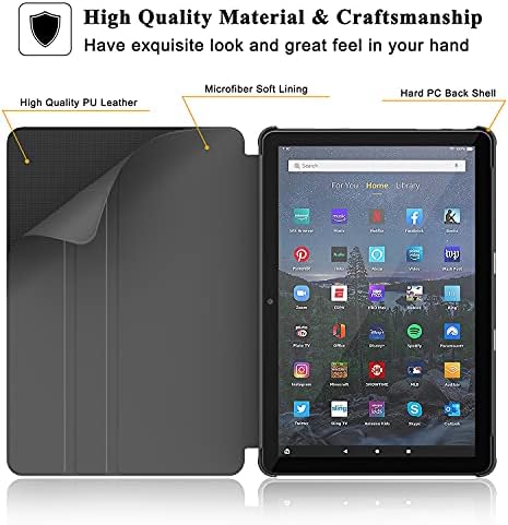 Soke Case para o novo Fire HD 10 e 10 Plus Tablet Premium Folio Stand Cover com Automodante