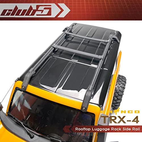 Clube 5 Racing Rooftop Luggage Rail para Traxxas TRX-4 2021 Bronco