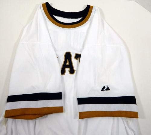 2013 Pittsburgh Pirates Carlos Paulino Jogo emitiu White Jersey 1970 Retro TB - Jogo usado MLB Jerseys