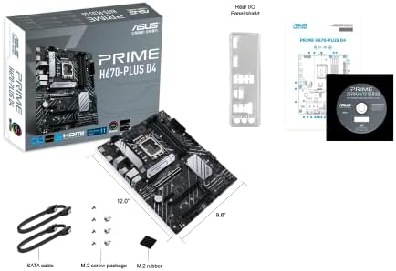 ASUS Prime H670-PLUS D4 Intel LGA 1700 ATX DDR4 Placa-mãe