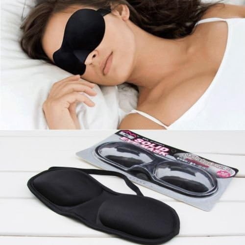 3D máscara de sono macio máscara de sono tampa de tampa de tampa