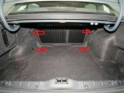 Rede de carga de porta -malas de carros - Made e se encaixa de veículo específico para o Chevrolet Malibu Sedan 2004-2012 - Organizador de armazenamento de malha elástica - Acessórios premium - Redação de bagagem de carga de tronco