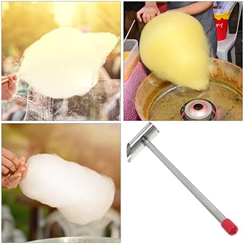 Kichvoe Cotton Candy Sugar Marshmallow Machine colher, colher de açúcar, alça de 28 cm de aço inoxidável colher de