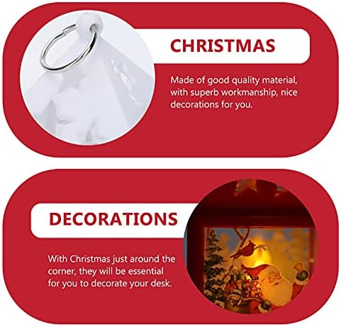 2pcs de Natal decors luminosas adornosas de casas decorativas decoração de lanternas de tempestades para festa de celebração