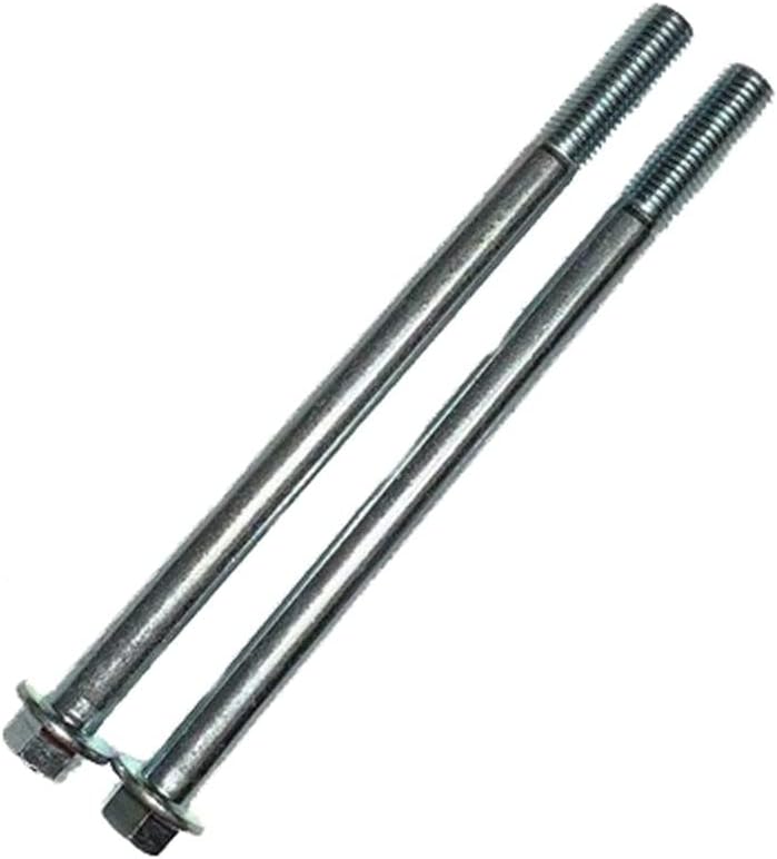 2pcs M10*115 mm de flange externo de flange lengthing parafuso da máquina de parafuso 8.8 grau de aço de carbono de zinco