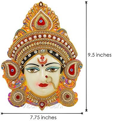 Vaani Meenakari criou a deusa Mata Durga Ma Devi enfrenta ídolo mukhota para margashirsha vratha puja