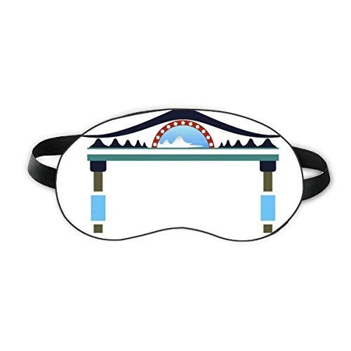 Arco do memorial tradicional na Coréia Sleep Eye Shield Soft Night Blindfold Shade Cover