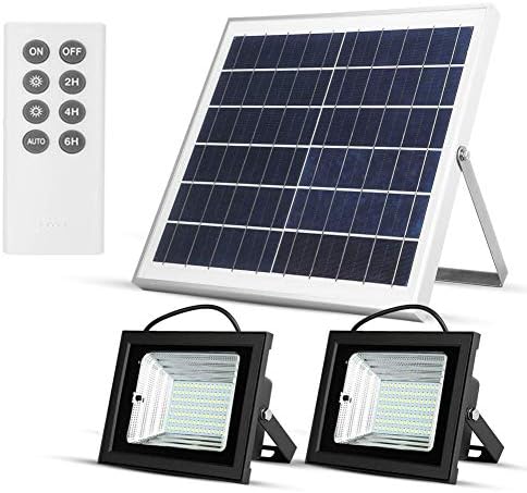 Luzes de inundação solares de Richarm, controle remoto de solar solar solar lanchonetes LEDs Luzes solares, luzes solares,