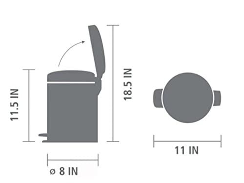 Lata de lixo de Kimbie, 1,3 galão / 5l