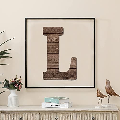 Casa coletiva - letras de madeira de 12 para decoração de parede, sinal de parede rústico, letreiros de alfabetos decorativos pendurados,