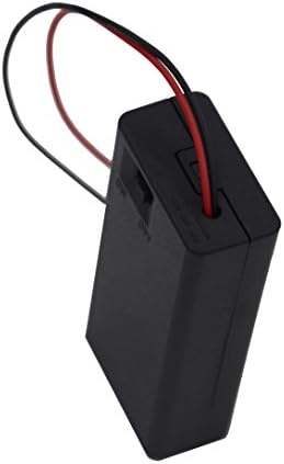 LAMPVPATH 3PCS 2 AA OUTOR DE BATERIA com interruptor, caixa de bateria AA 2x 1,5V com cabos de fio e interruptor liga/desliga