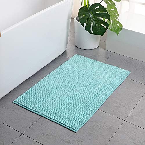 Chenille tapete quarto de entrada de tapete de taco de vaso sanitário banheiro não deslizante tapete absorvente tapete de cor sólida tapete