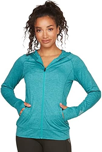 EAFW Women's Full's Aflames Eco-Friendly Recycled Polyster-Zip Jacket com capuz