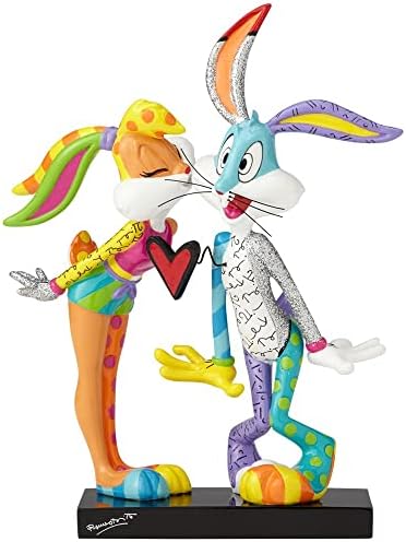 Looney Tunes de Britto - Lola beijando bugs Bunny estatueta