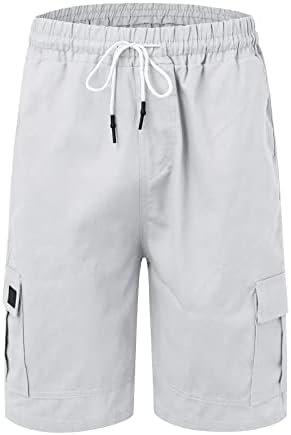 Shorts de carga masculina shorts de treino vintage Khaki Casual Logo Summer Sporty Workous Streetwear com bolso