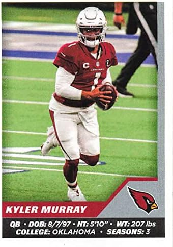 2021 Adesivos Panini 491 Kyler Murray Arizona Cardinals NFL Mini Sticker Trading Card