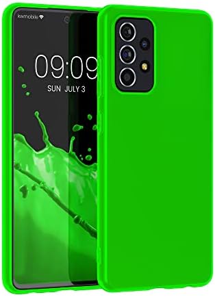 Case Kwmobile Compatível com o Caso Samsung Galaxy A52 / A52 5G / A52S 5G - Capa de Silicone TPU Protetive Soft Soft - Green Neon