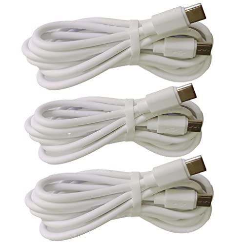 Furlet 3 pacote de 5ft tipo USB-C para USB-C Cabo rápido Carregamento Tipo C Cabo e Sync Cable White