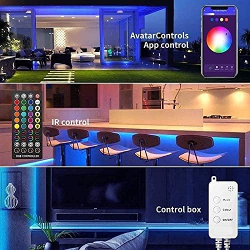 Música Síncrona de 46-60 polegadas TV 3m Bluetooth Charoan LED LED LED LIGH, WiFi Smart TV LED LED Backlil Remote Control 3M, Music and Scene Mode, RGB TV LED LIGH