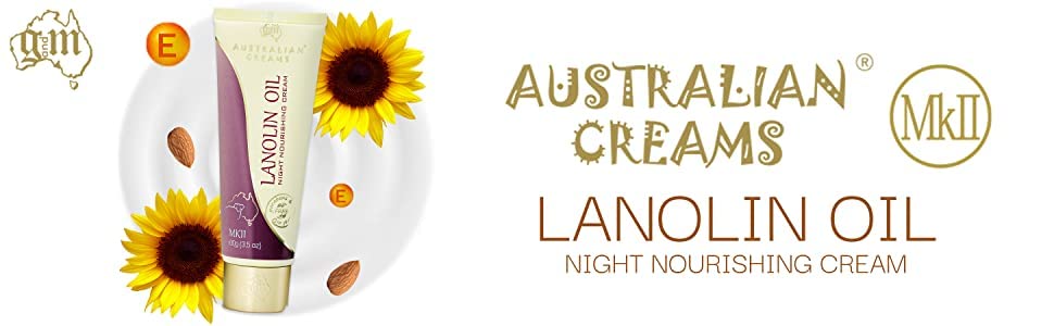 Mistura Mkii Lanolin Oil Night Cream 100g - Para pele seca, danificada e envelhecida | Creme noturno nutritivo para mulheres, homens | Creme natural e vegano australiano