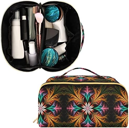 Saco de cosméticos para mulheres de viagem para mulheres, para mulheres, para mulheres de maquiagem portátil com alça portátil bolsa