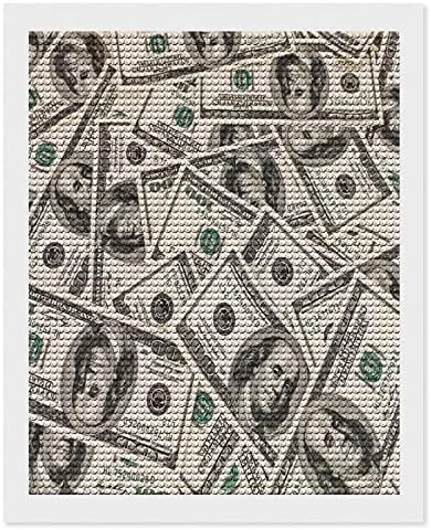 Dinheiro American Cem Dollar Dollar Bills Diy 5D Diamond Painting Kits Full Drill Diamond Diamond Pictures Arts Craft for Home