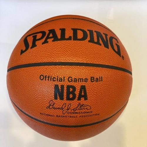Julius Erving Dr. J assinou Spalding Game Basketball JSA CoA - Basquete autografado