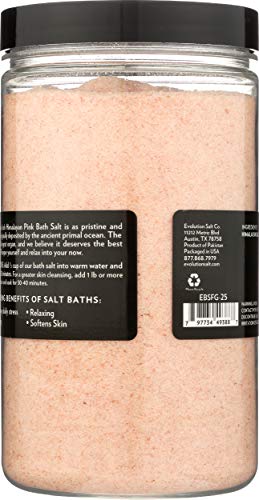 Salt de evolução - Himalaia Rosa Banho Sal Grigo Grúso, 40 oz