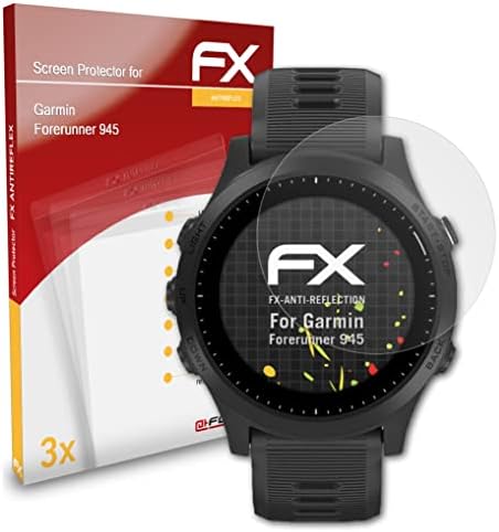 Protetor de tela AtFolix compatível com Garmin Forerunner 945 Screen Protection Film, Filme de Protetor FX Anti-Reflexivo e de