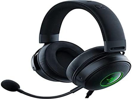 Razer Kraken V3 Wired USB Gaming Headset: Triforce Titanium 50mm Drivers - Mic Mic Hyperclear destacável