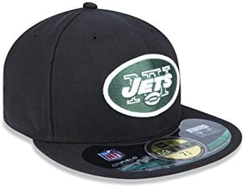 NFL Mens New York Jets no campo 5950 Black Cap by New Era