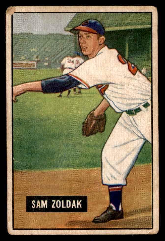 1951 Bowman # 114 Sam Zoldak Philadelphia Athletics Good Athletics