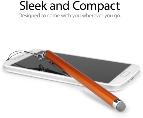 Caneta de caneta de onda de ondas de caixa compatível com Apple ipod touch - caneta capacitiva EverTouch, caneta de caneta capacitiva de ponta de fibra para maçã ipod touch - jet preto