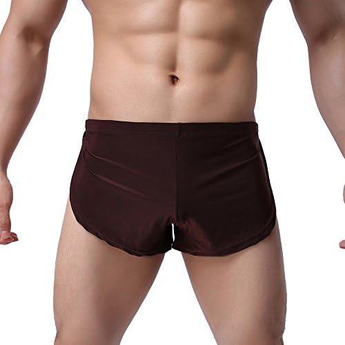 Boxers para homens colorir resumos de letra boxer roupas íntimas, homens de calcinha sexy bolsa bolsa de cueca de couro para